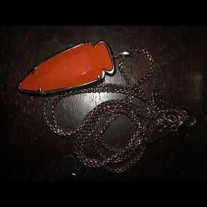 Burnt orange Kendra Scott necklace